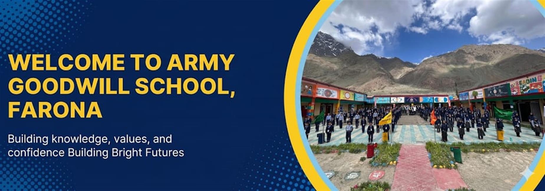 welcome to Army Goodwill School Farona